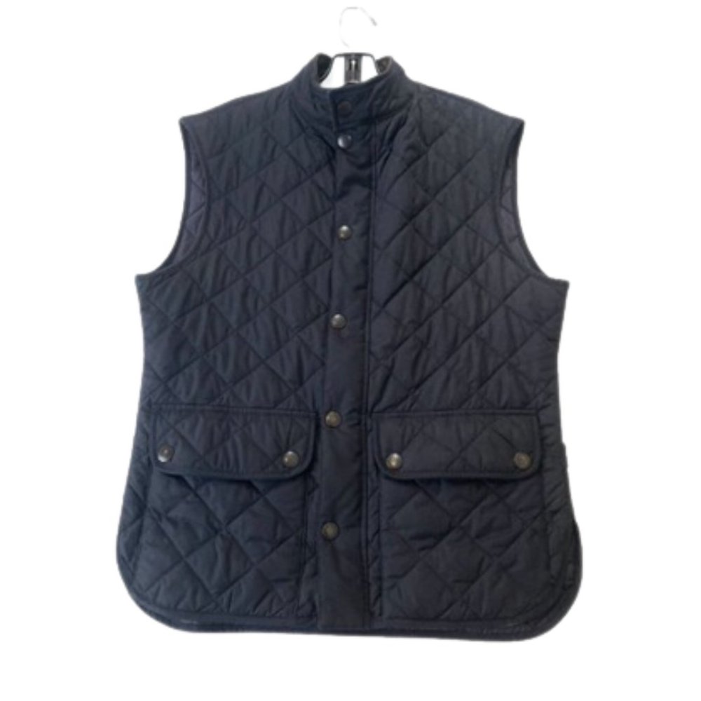 Barbour Lowerdale Gilet Vest Men’s Size M Navy Blue Quilted Insulated Jacket